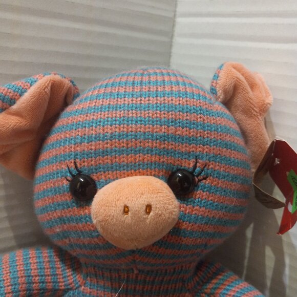 Aurora Snuggly Cozyroos Pig Piggy Plush Stuffed Animal - Picture 2 of 6